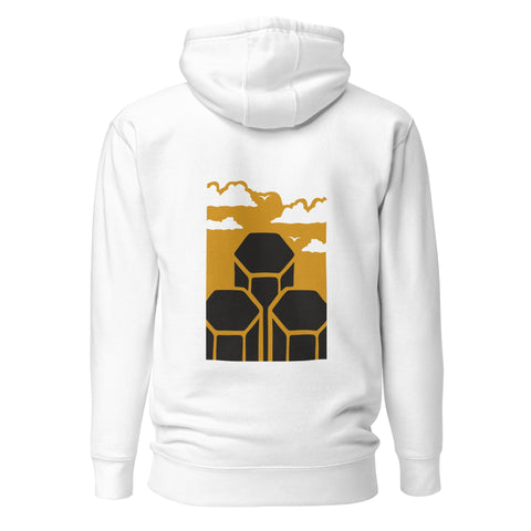 Stacks at Sunset - Unisex Hoodie White